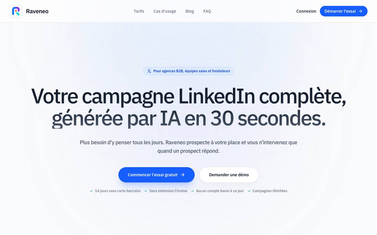 Raveneo website preview