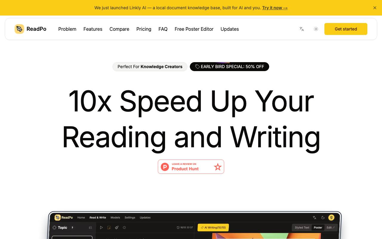 ReadPo website preview