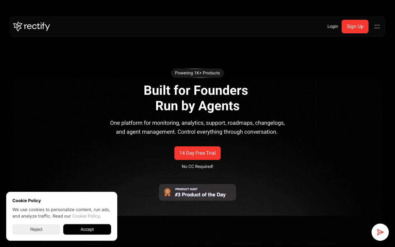 Rectify website preview