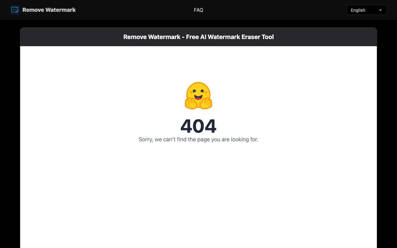 Remove Watermark website preview