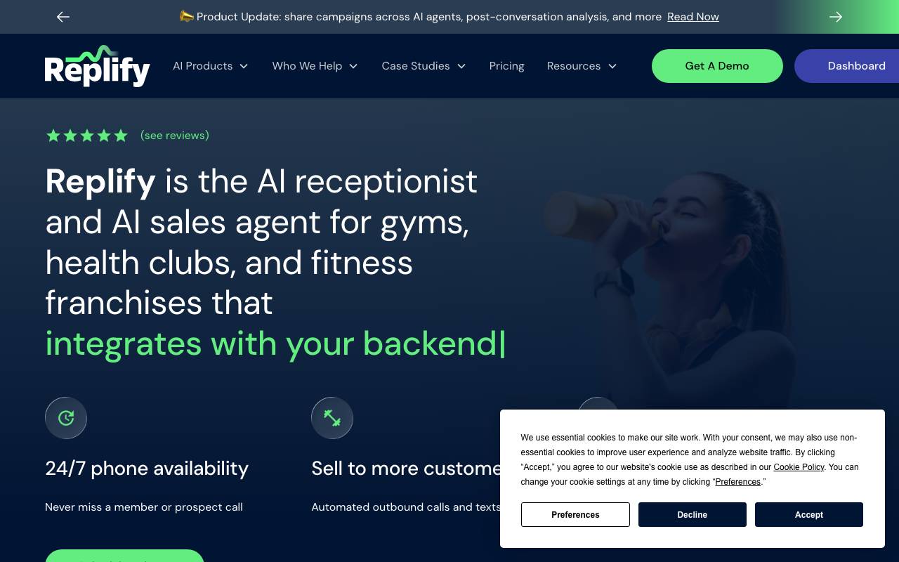 Replify website preview