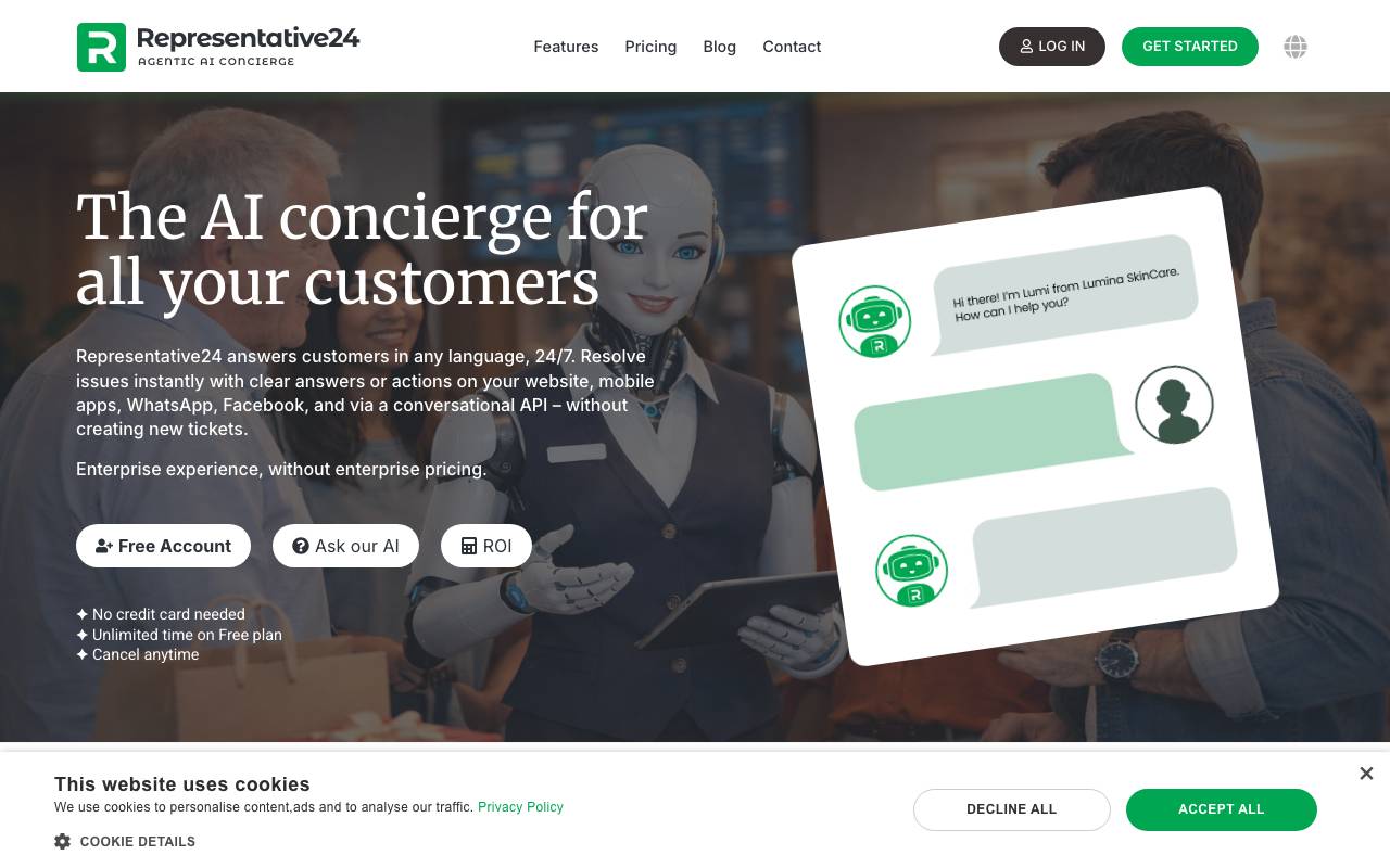 Representative24 website preview