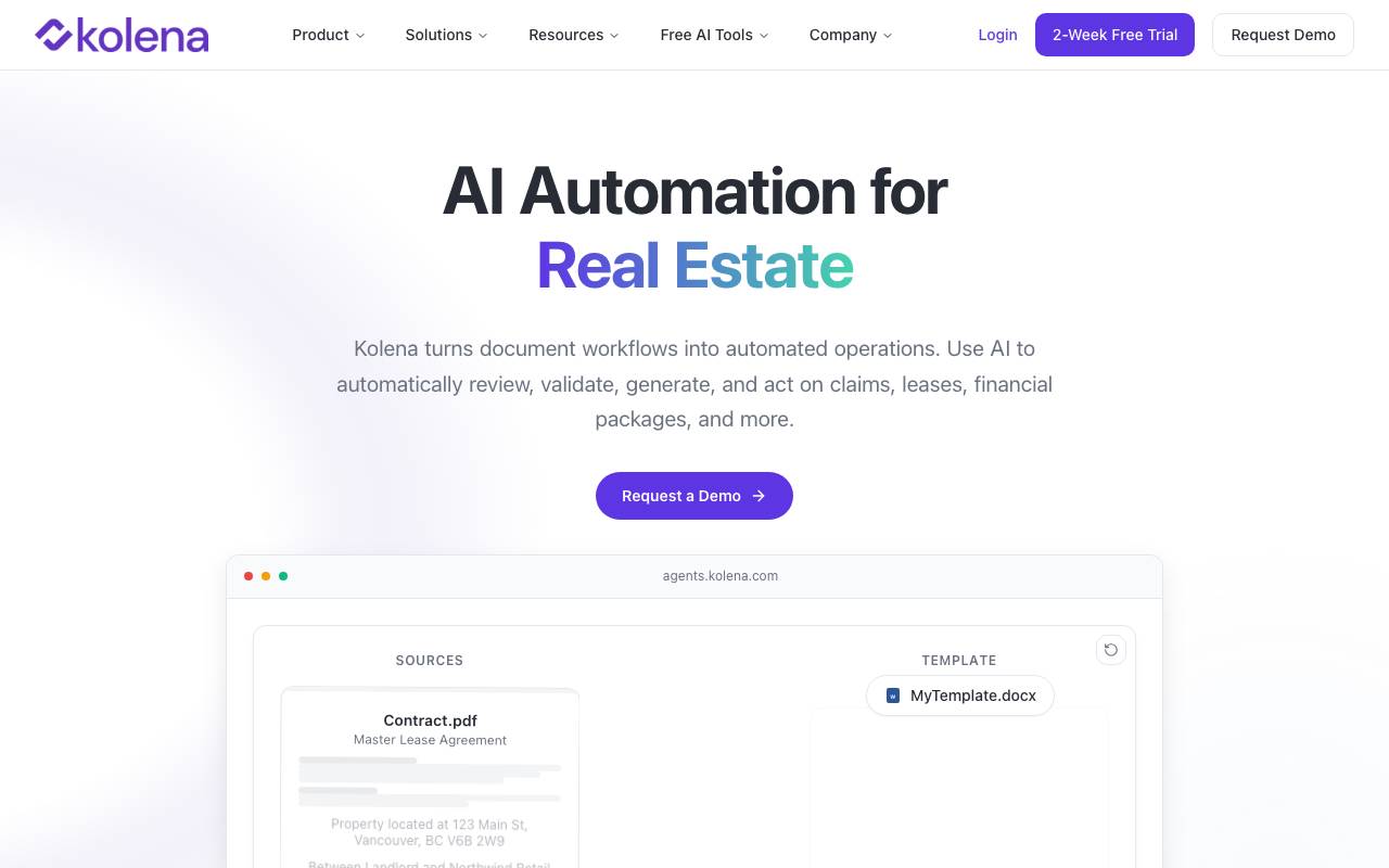 Restructured website preview