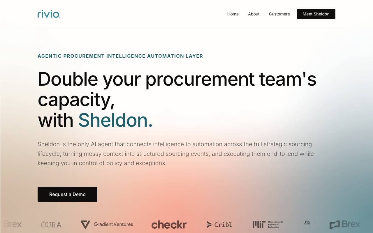 Rivio website preview