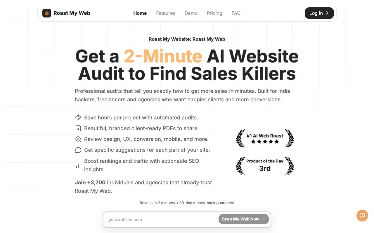 Roast My Web website preview