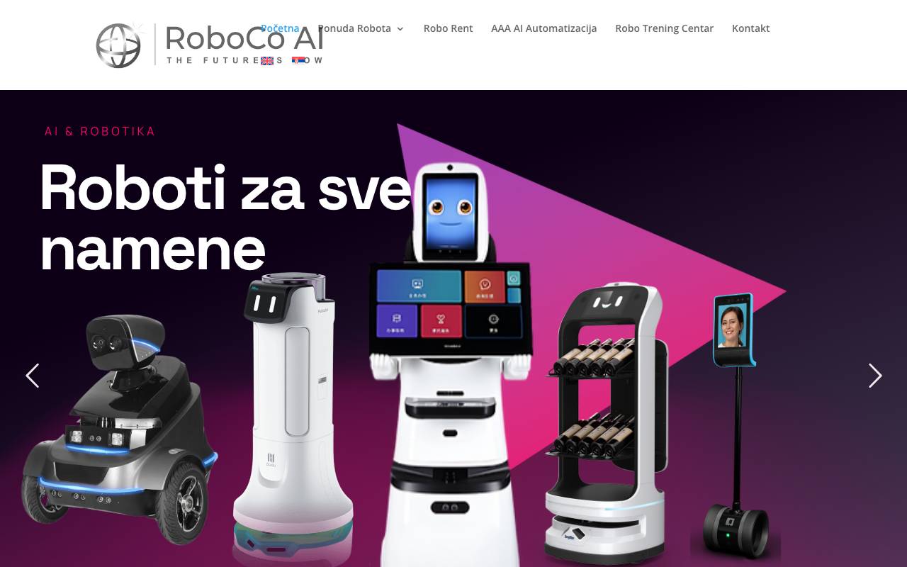 Roboco AI website preview