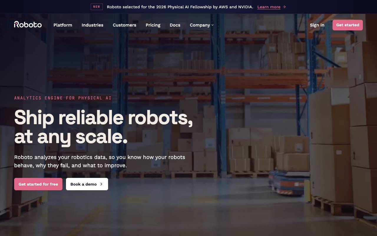 Roboto AI website preview
