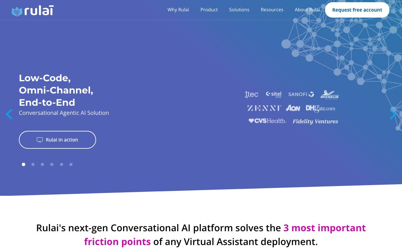 Rulai website preview