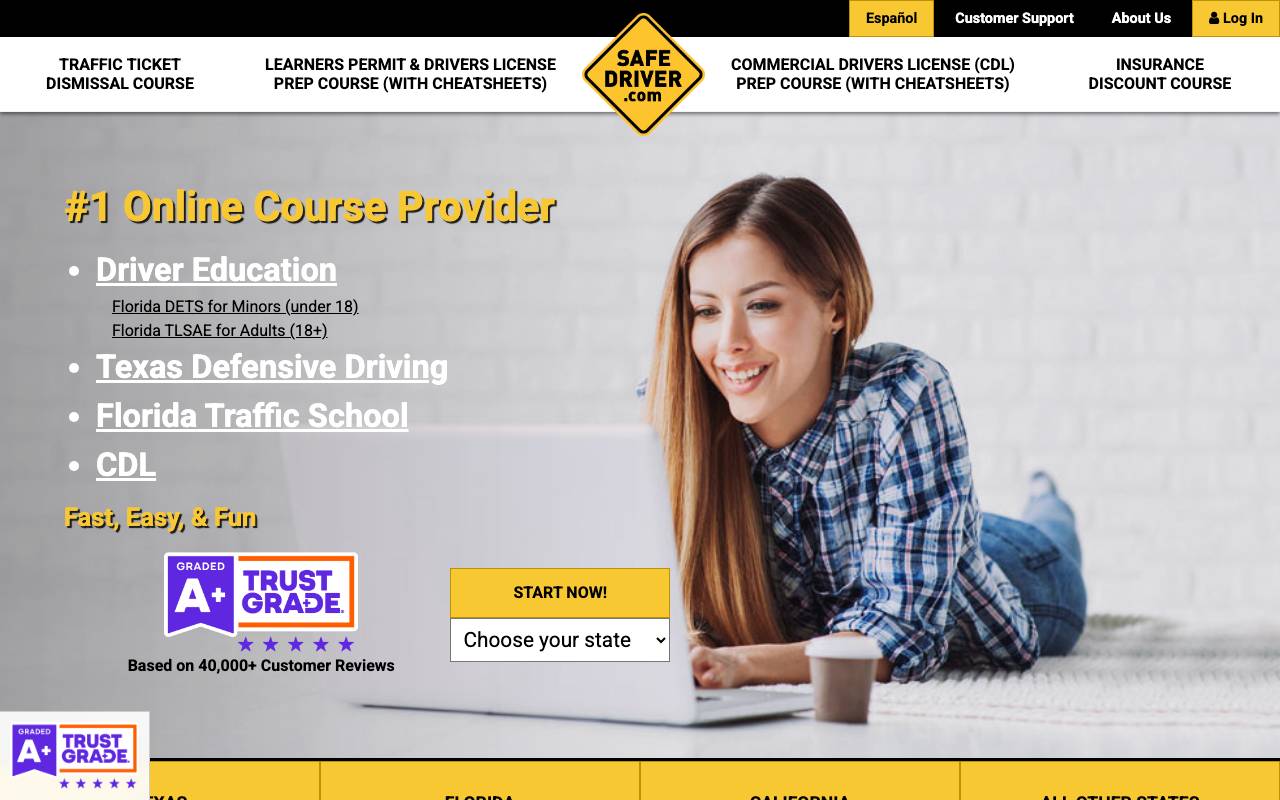 SafeDriver.com website preview