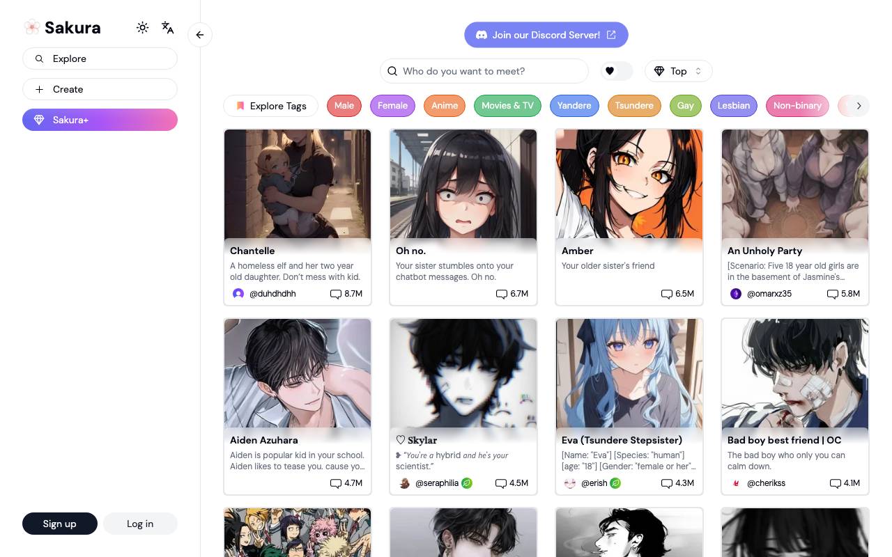 Sakura AI website preview