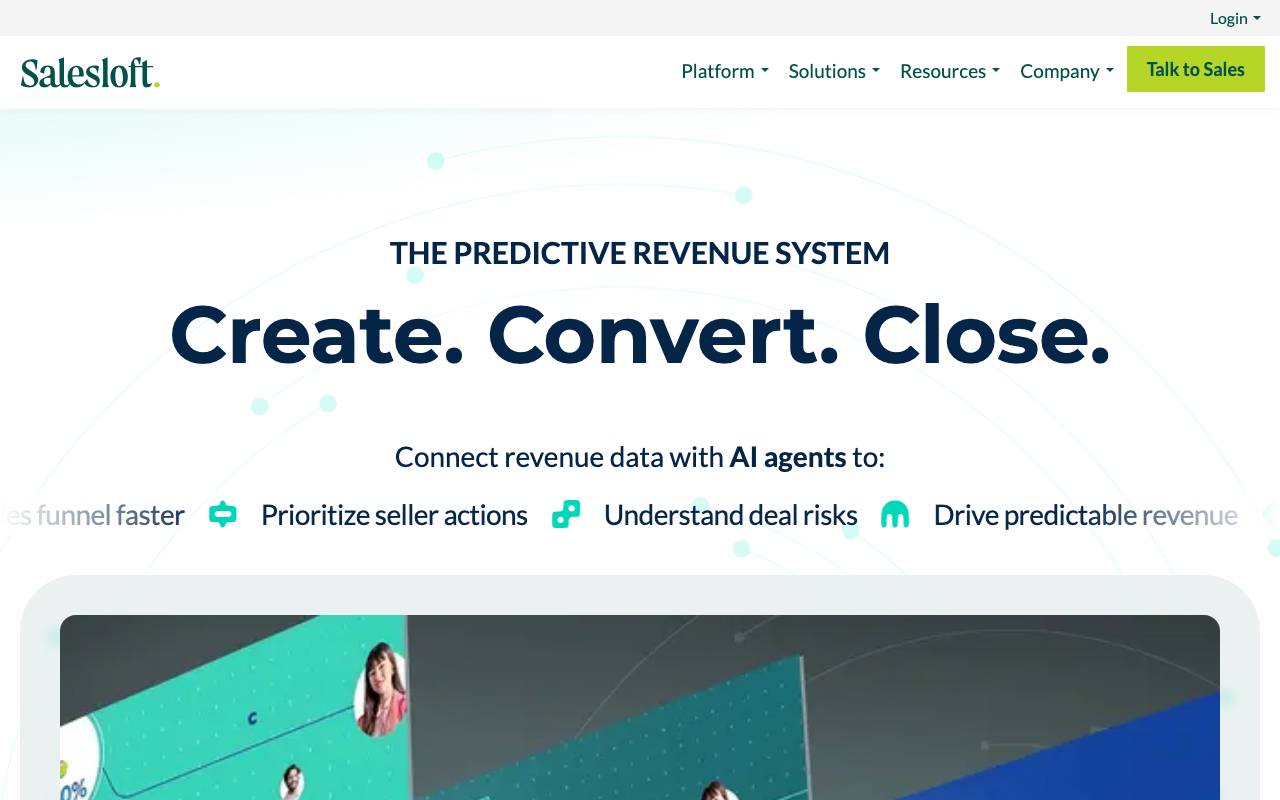 Salesloft website preview