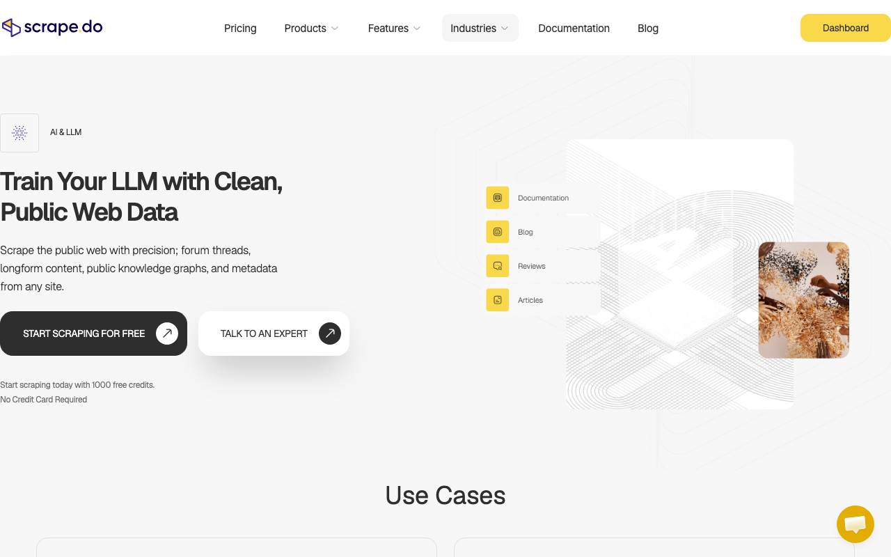 Scrape.do website preview