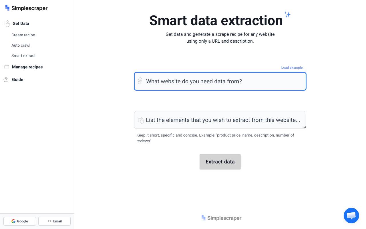 scrape.new website preview