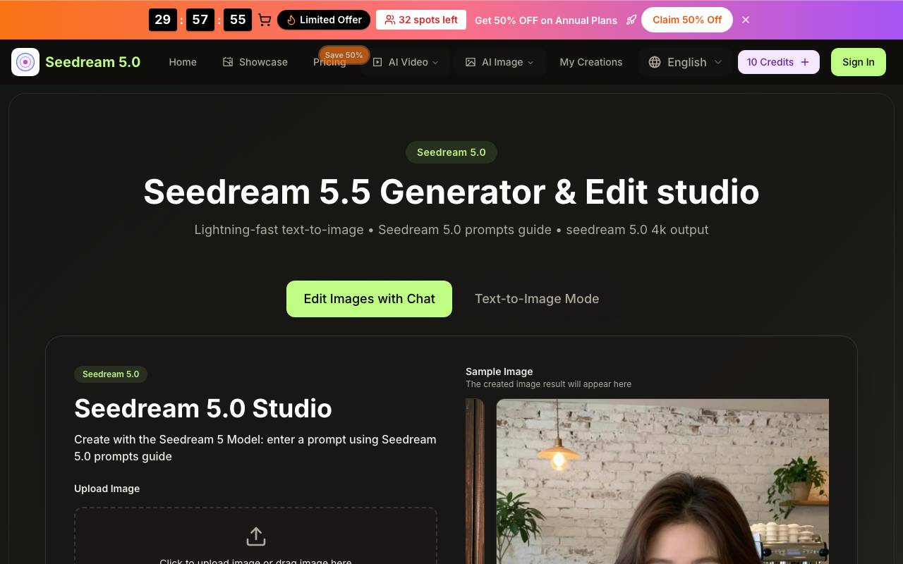 seedream5 ai website preview