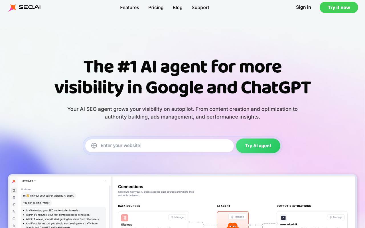 SEO AI website preview