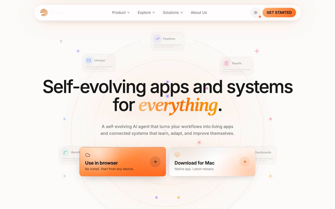 Shogo AI website preview
