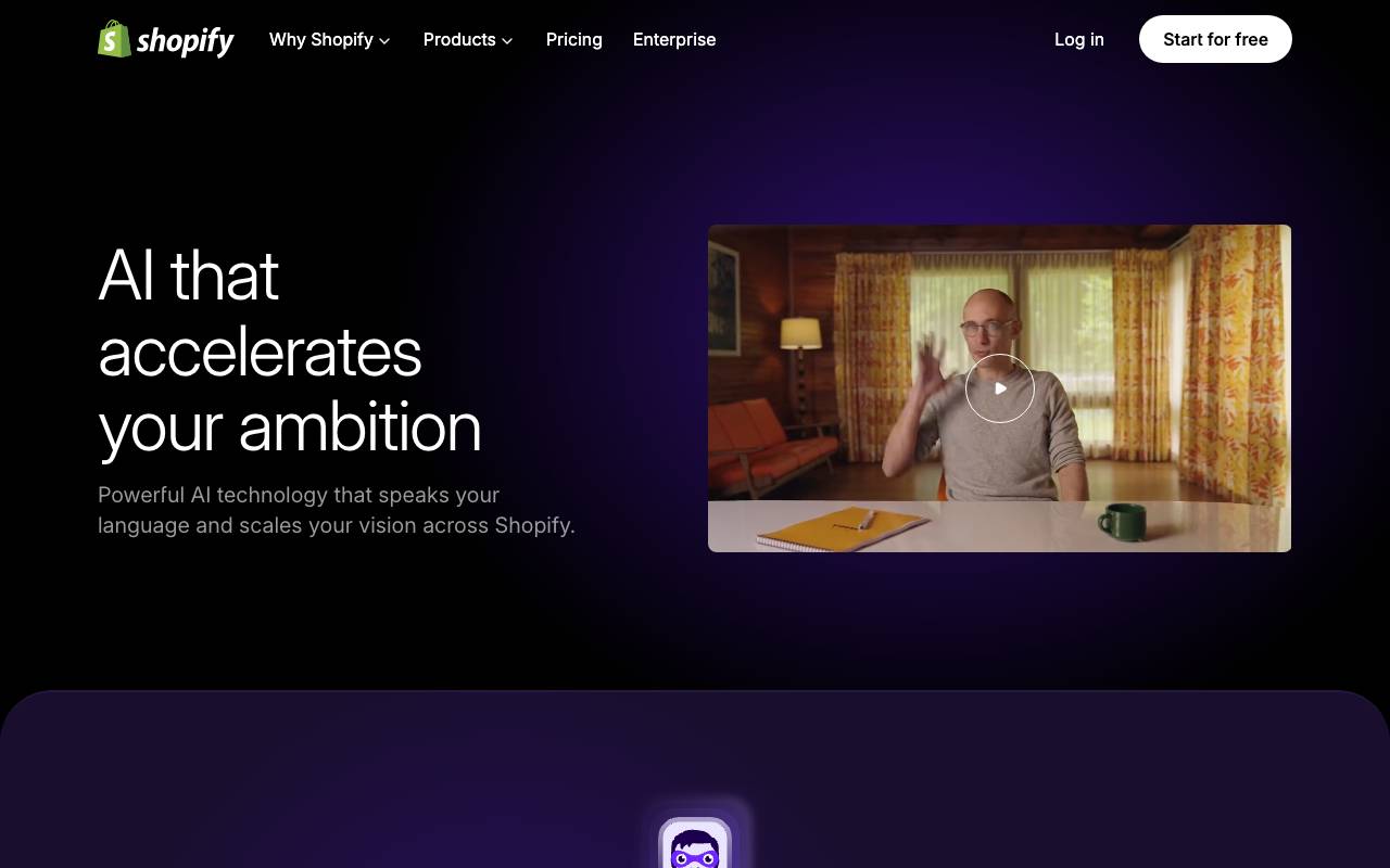 Shopify Sidekick website preview