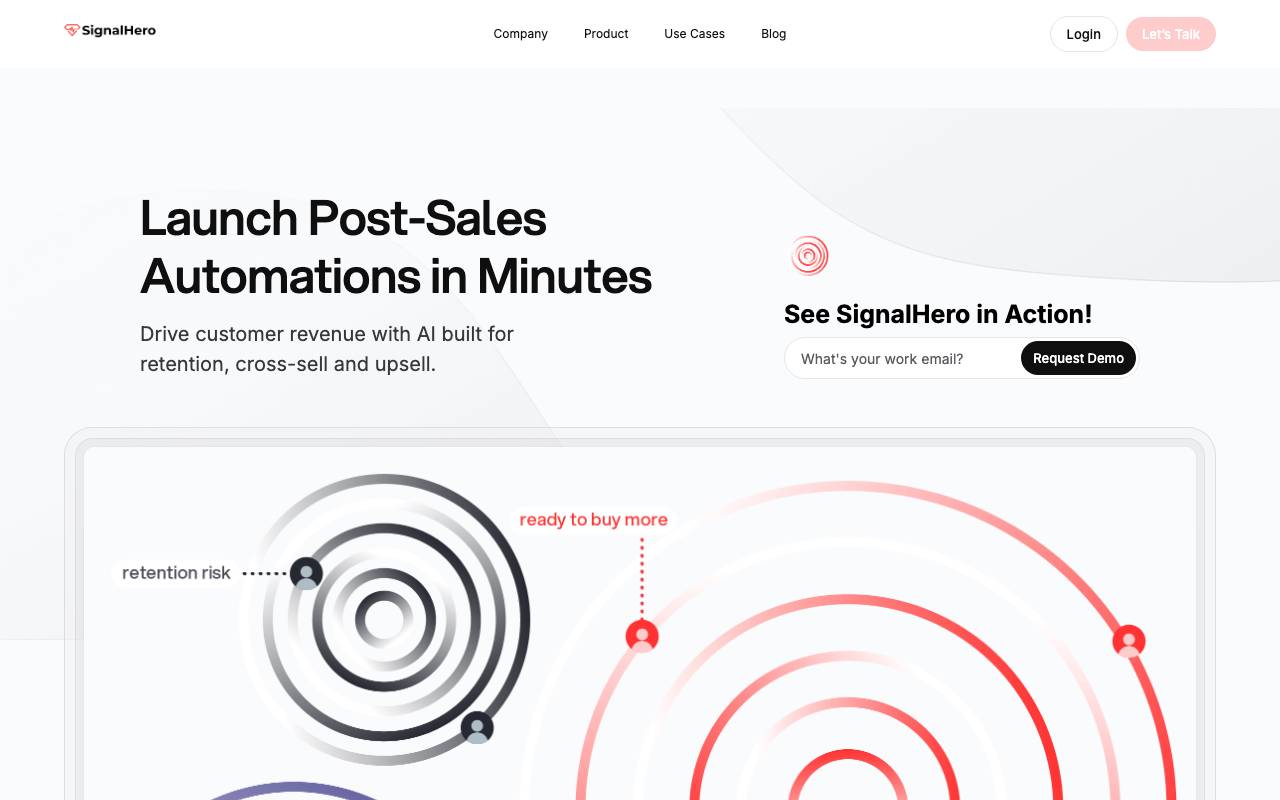 SignalHero website preview