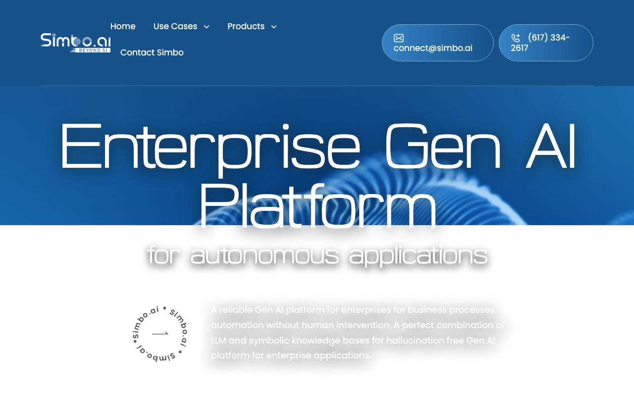 Simbo AI website preview
