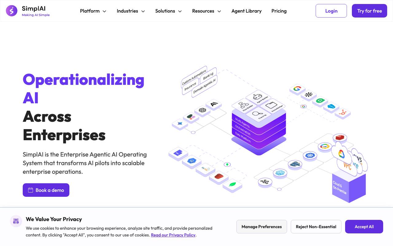 SimplAI website preview