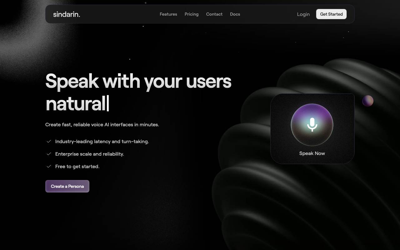 Sindarin website preview