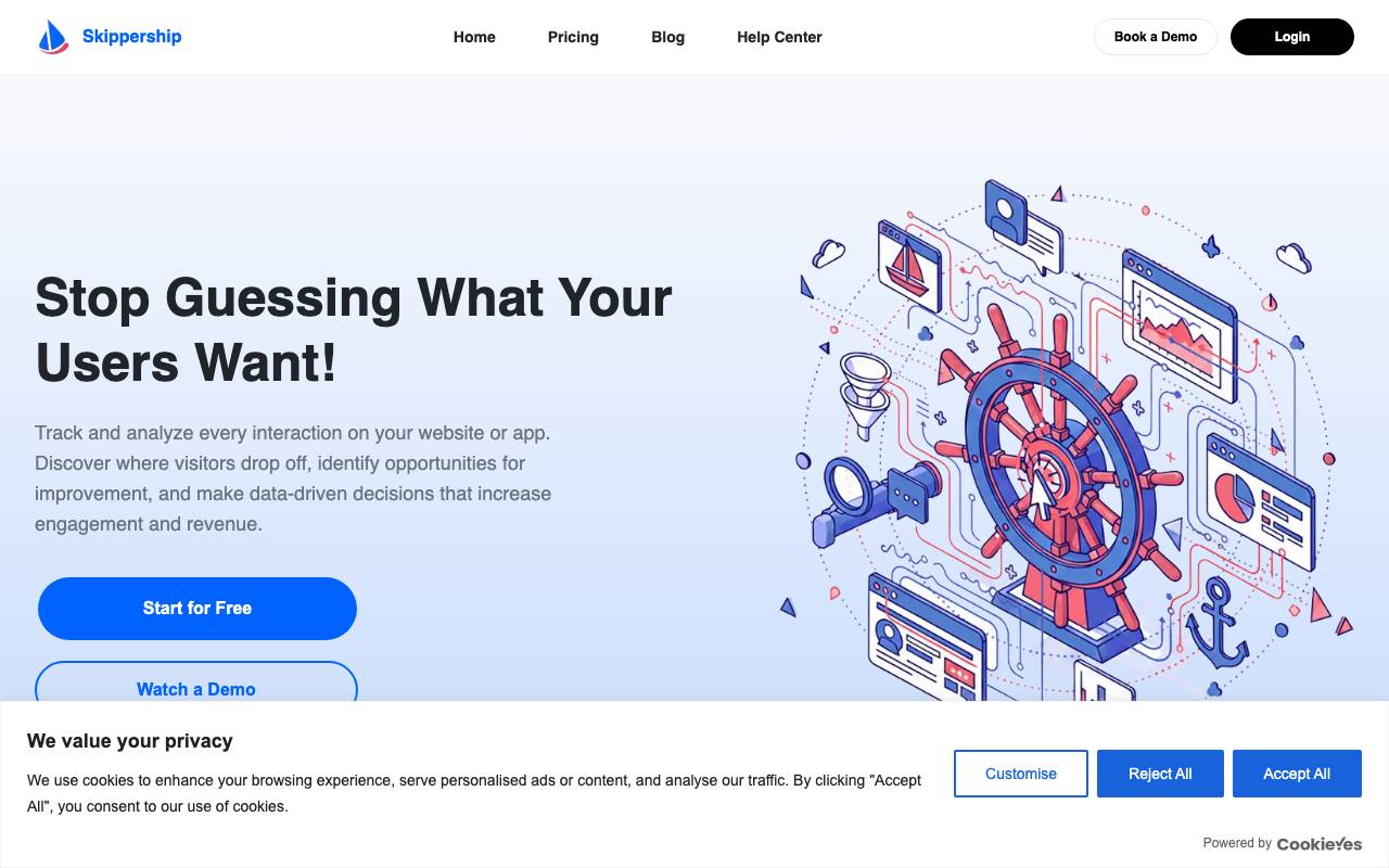 Skippership website preview