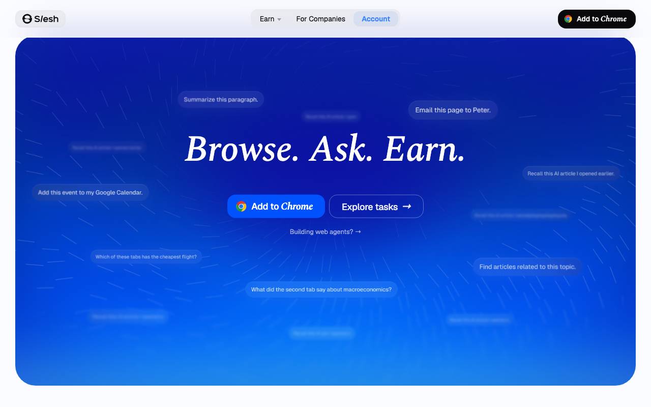 Slesh.ai website preview
