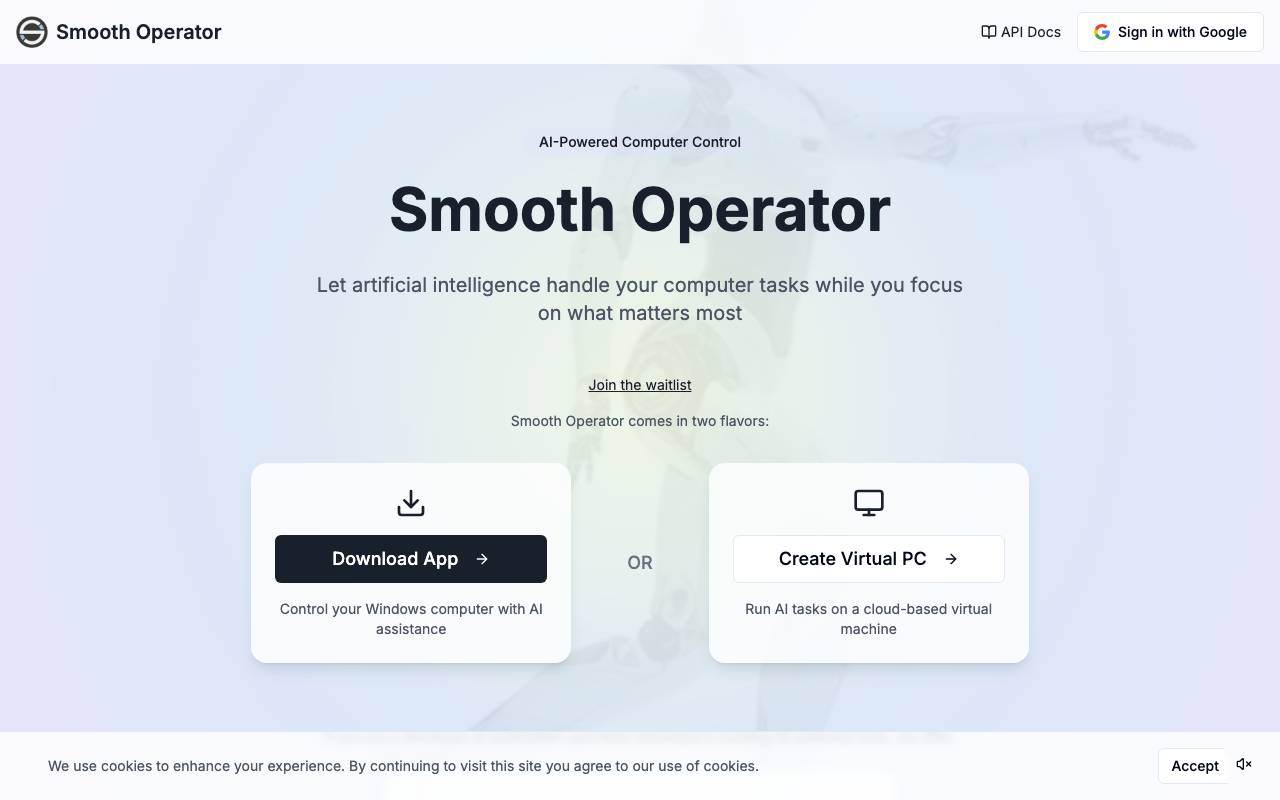 Smooth Operator website preview