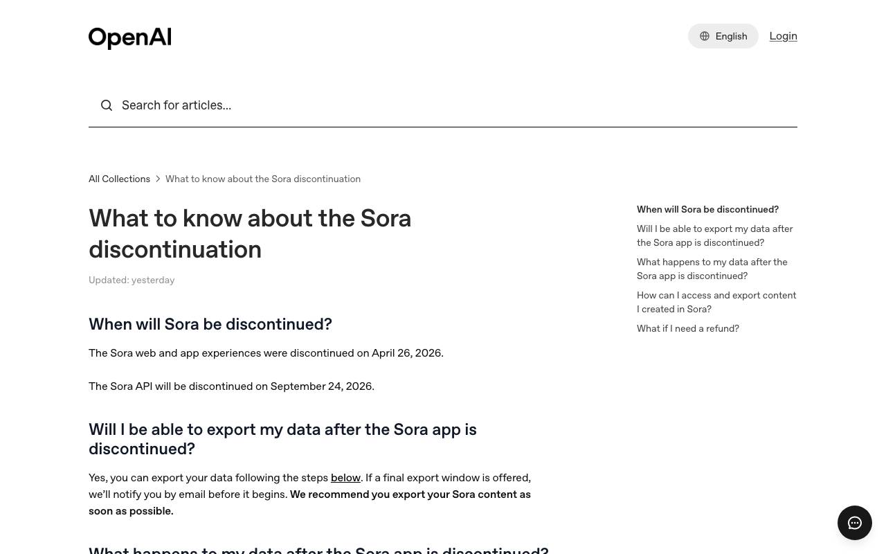 Sora website preview