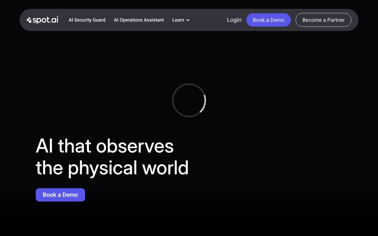Spot AI website preview