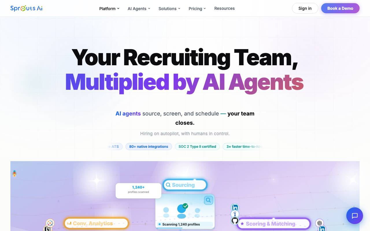 SproutsAi website preview