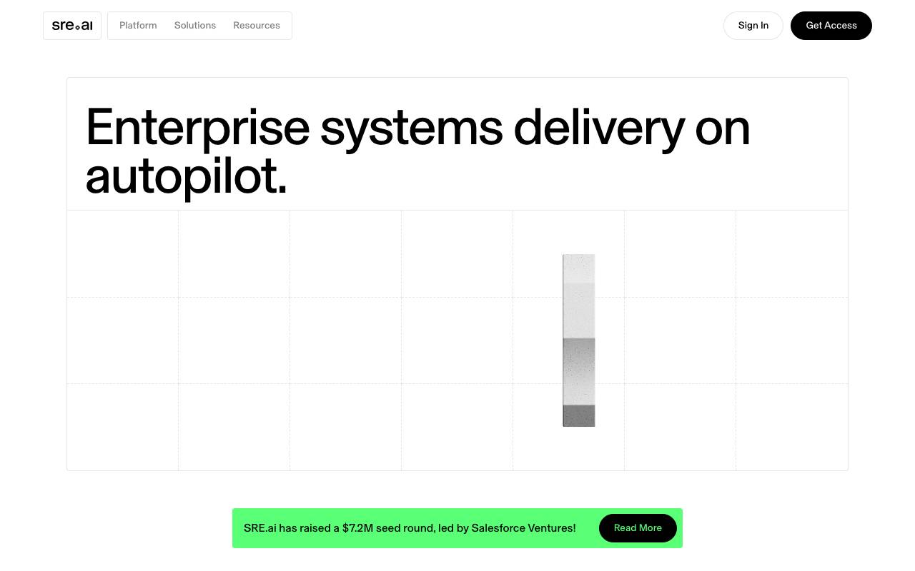 SRE.ai website preview