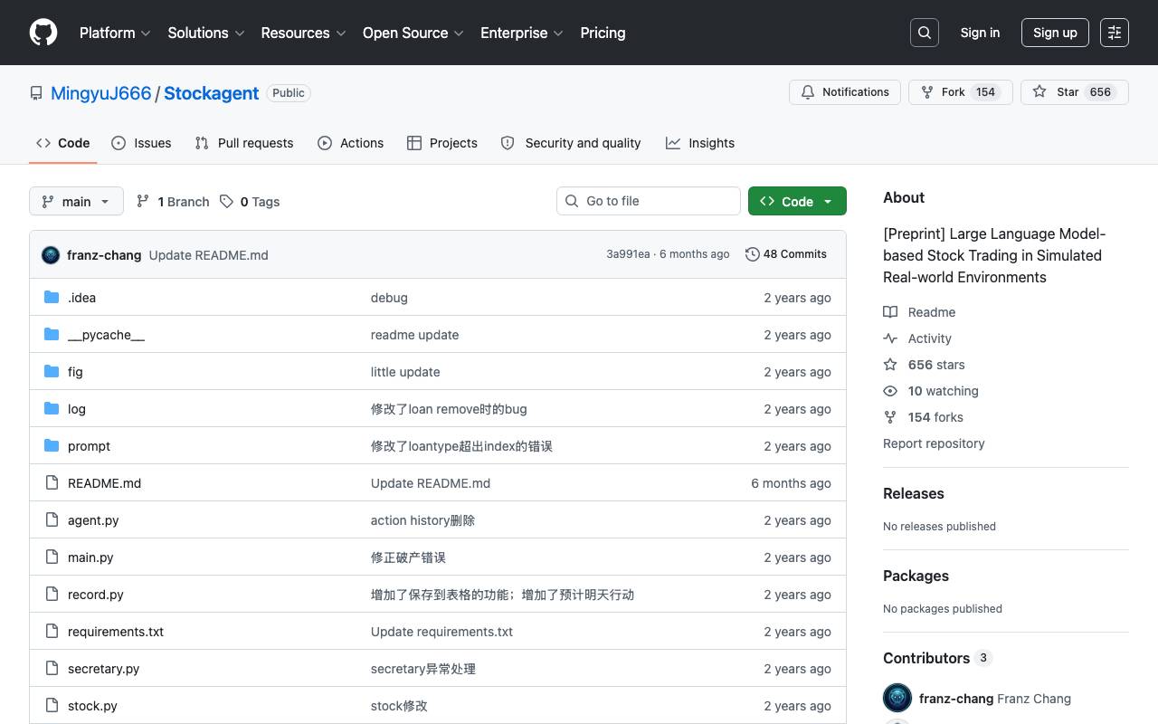 StockAgent website preview