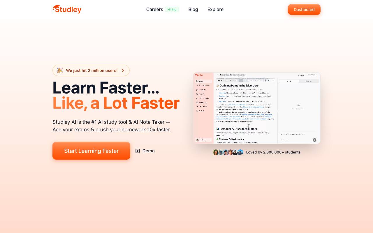 Studley AI website preview