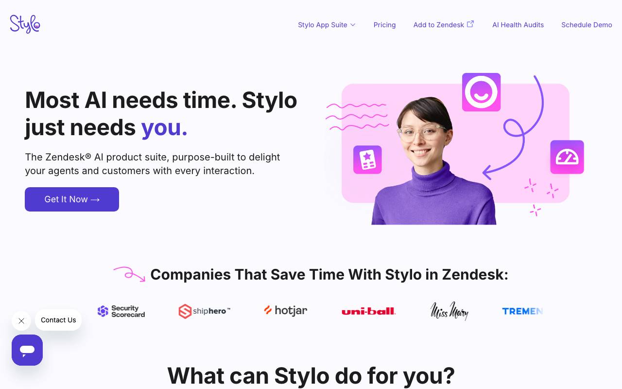 Stylo AI website preview