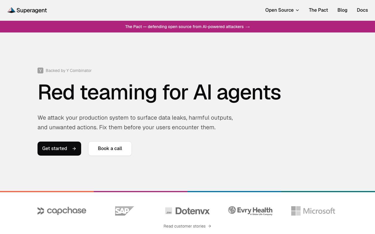Superagent website preview