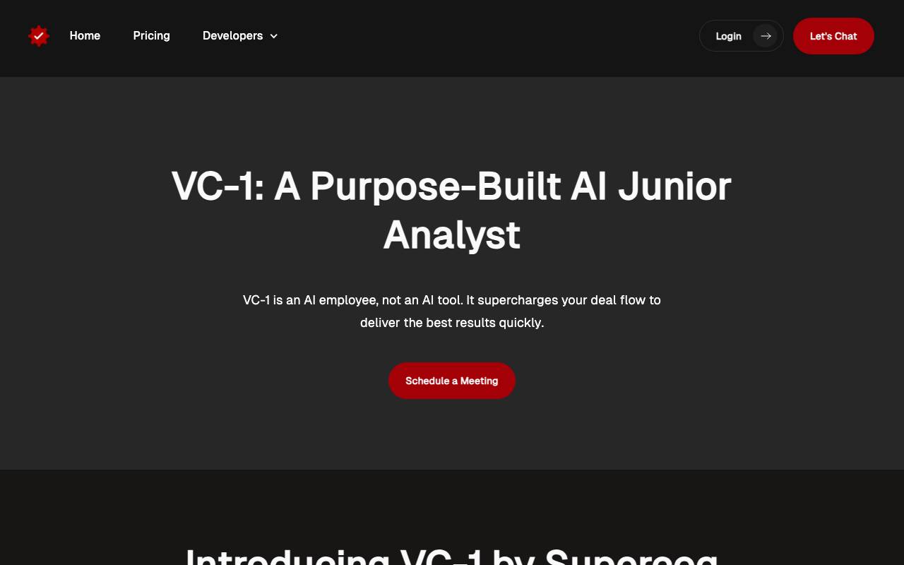 Supercog website preview
