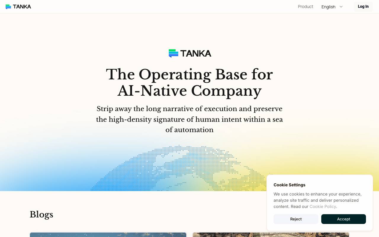 Tanka website preview