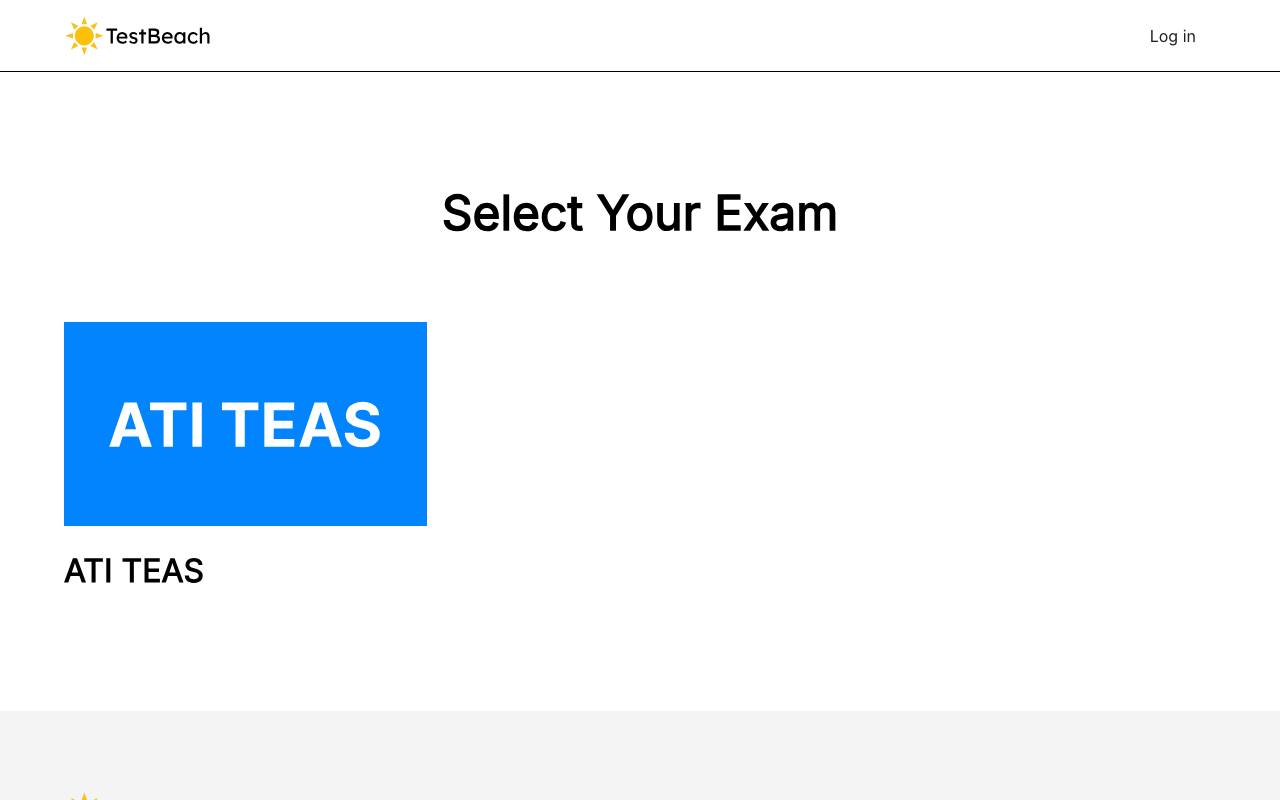 Testbeach website preview