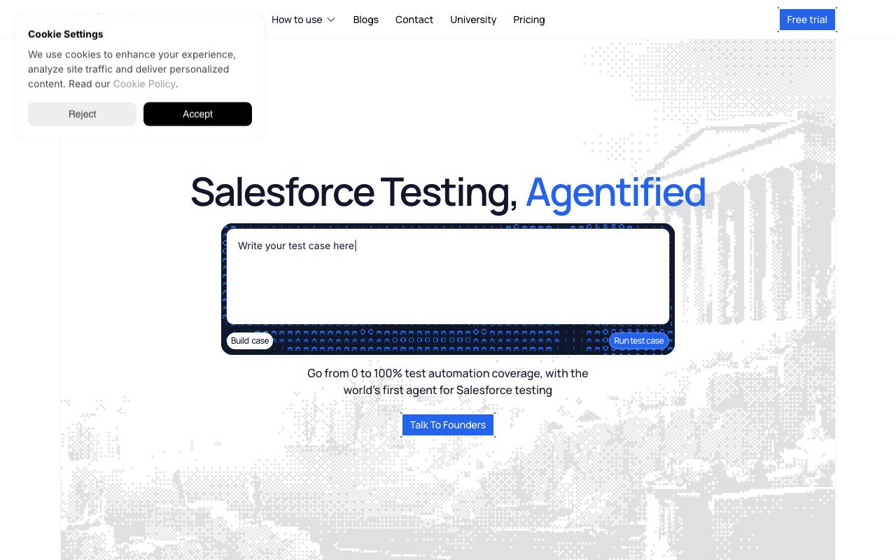 TestZeus website preview