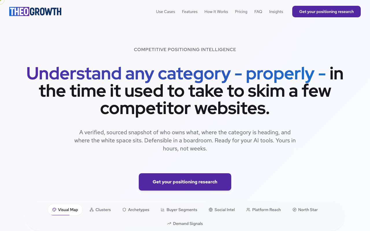 THEO Growth website preview