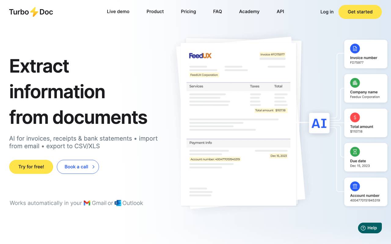 TurboDoc website preview