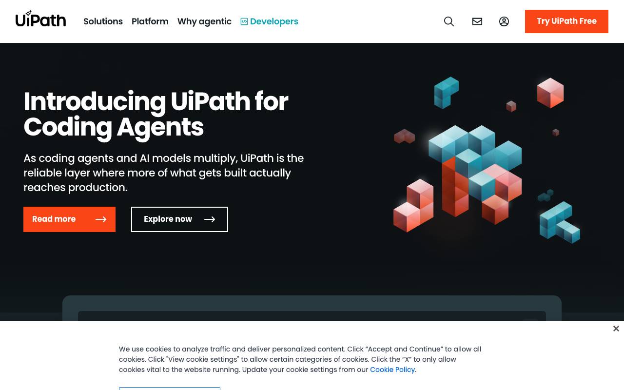 UiPath website preview