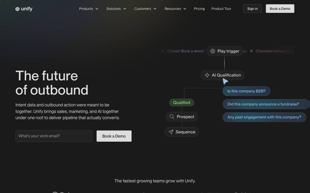 Unify website preview