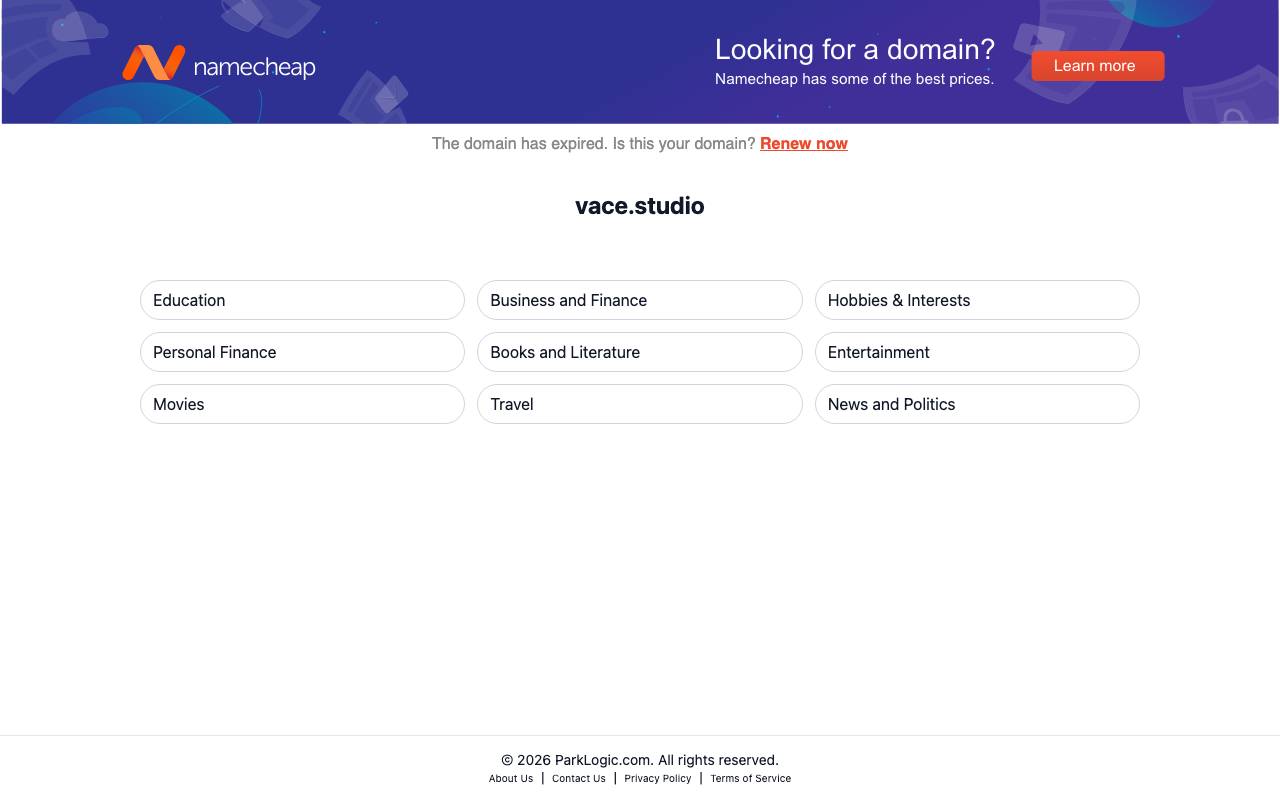 VACE video creation website preview
