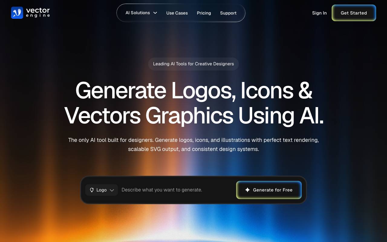 VectorEngine website preview