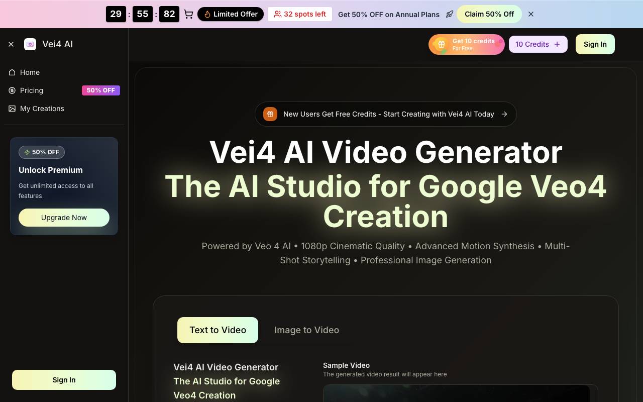vei4 ai website preview