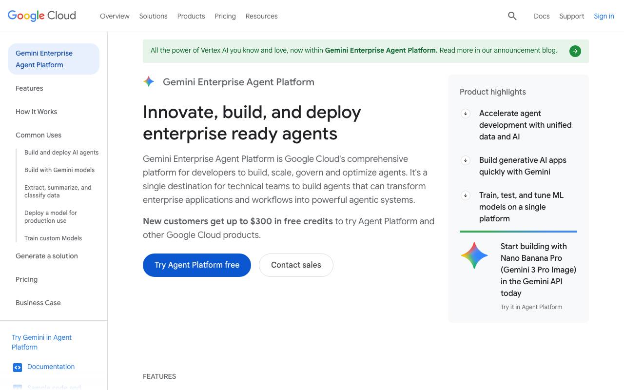 Vertex AI Agent Builder website preview
