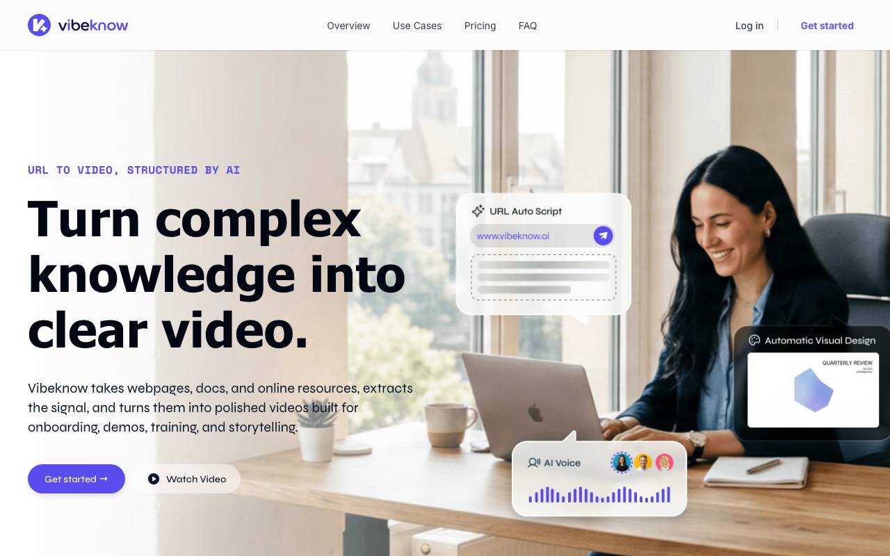Vibeknow website preview