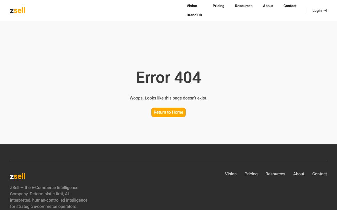 Vision website preview